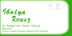 ibolya reusz business card